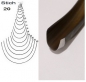 Gebogenes Hohleisen Stich 20, Breite 10 mm (Stich 11, Stubai)
